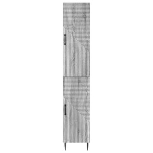Σέτ Ντουλαπιών 2 pcs Γκρι Sonoma 33 x 34,5 x 89,5 εκ - Pakobazaar