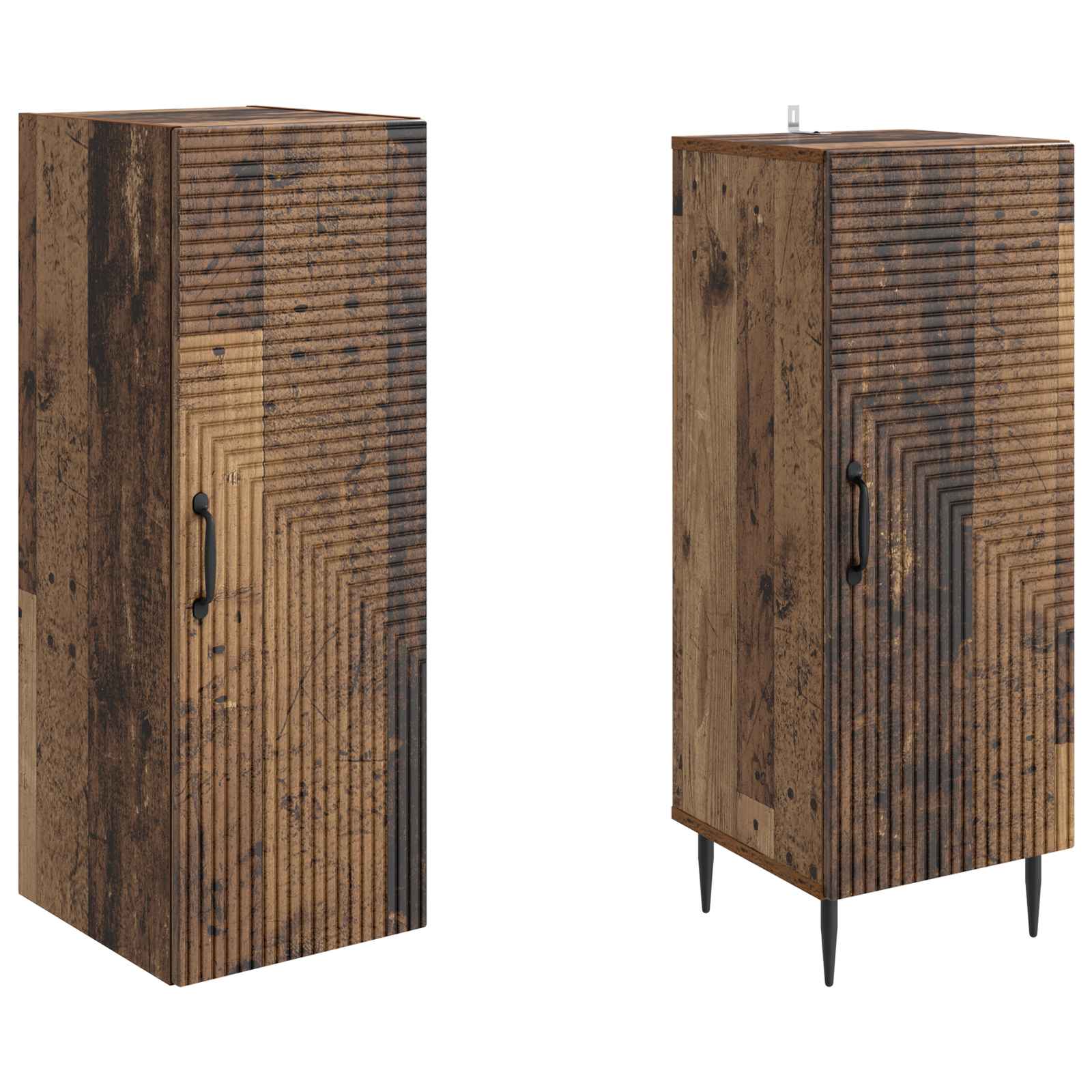 Σέτ Ντουλαπιών 2 pcs Παλαιωμένο ξύλο 33 x 34,5 x 89,5 εκ - Pakobazaar