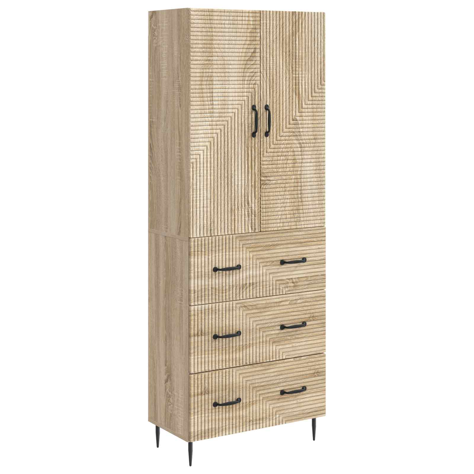Σέτ Ντουλαπιών 2 pcs Sonoma Δρυς 66 x 34,5 x 90 εκ - Pakobazaar