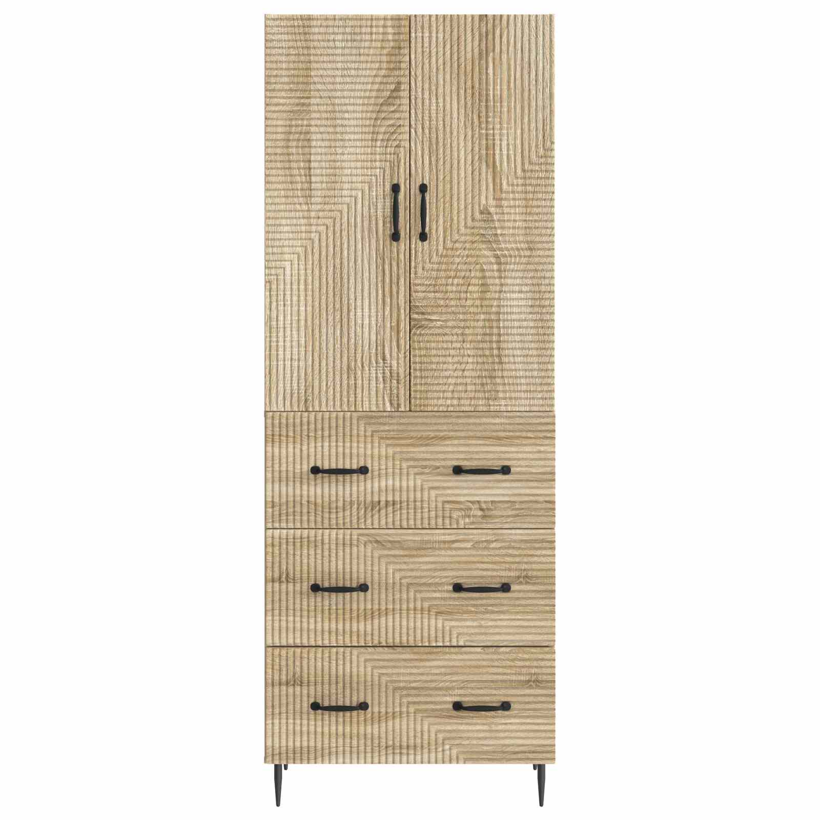 Σέτ Ντουλαπιών 2 pcs Sonoma Δρυς 66 x 34,5 x 90 εκ - Pakobazaar