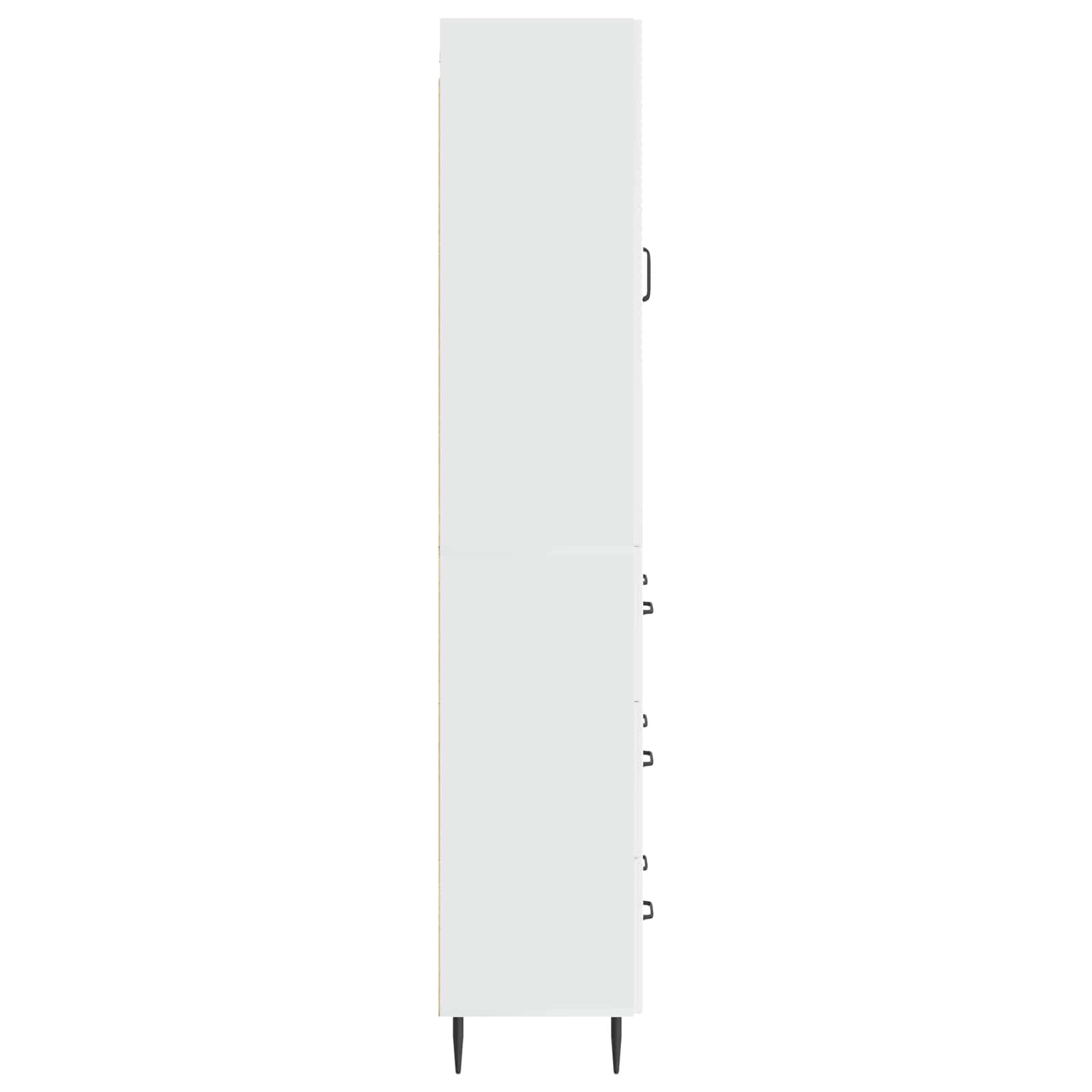 Σέτ Ντουλαπιών 2 pcs Γυαλιστερό Λευκό 66 x 34,5 x 90 εκ - Pakobazaar