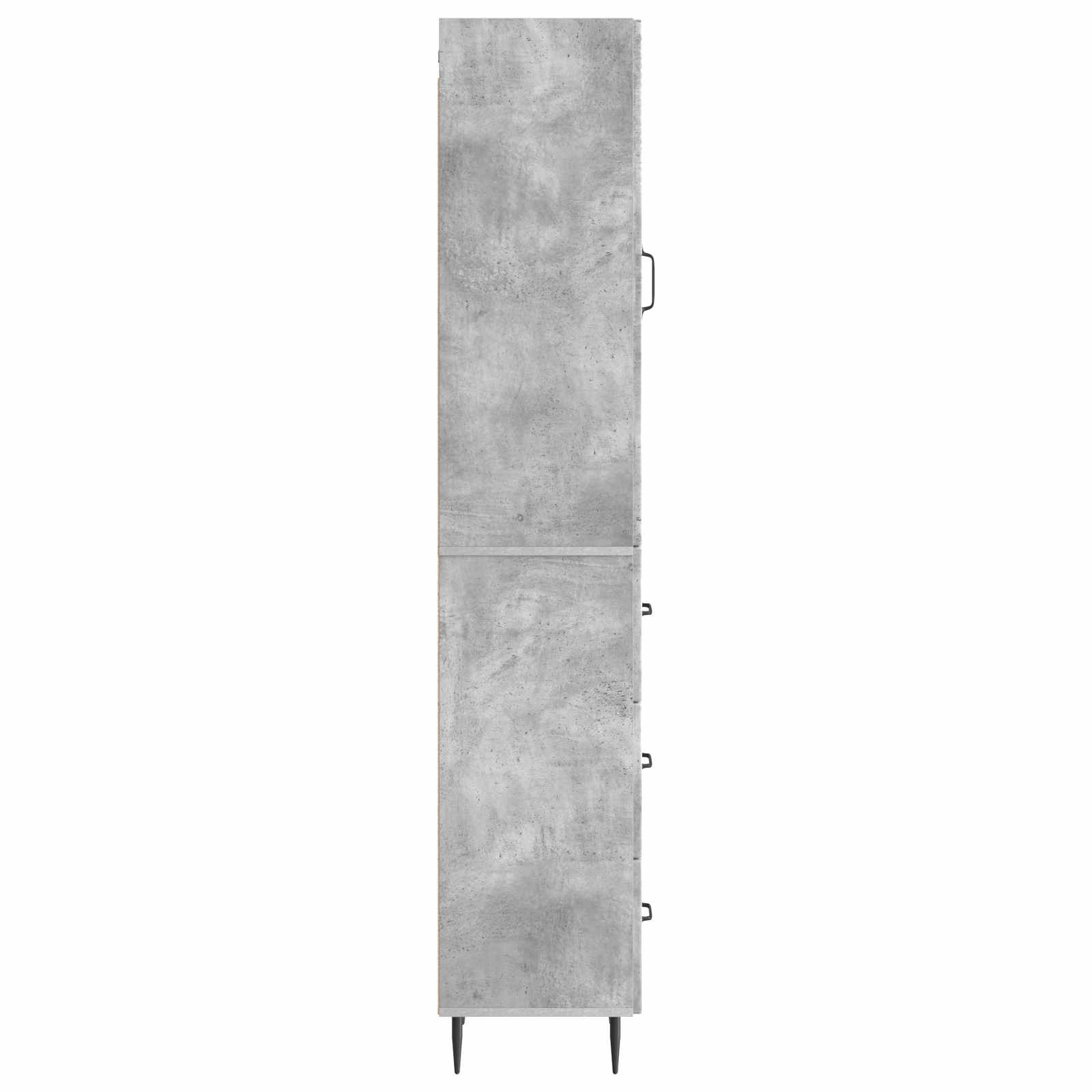 Σέτ Ντουλαπιών 2 pcs Γκρι Σκυροδέματος 33 x 34,5 x 90 εκ - Pakobazaar
