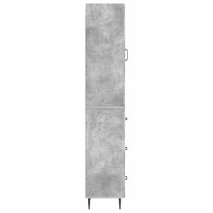 Σέτ Ντουλαπιών 2 pcs Γκρι Σκυροδέματος 33 x 34,5 x 90 εκ - Pakobazaar