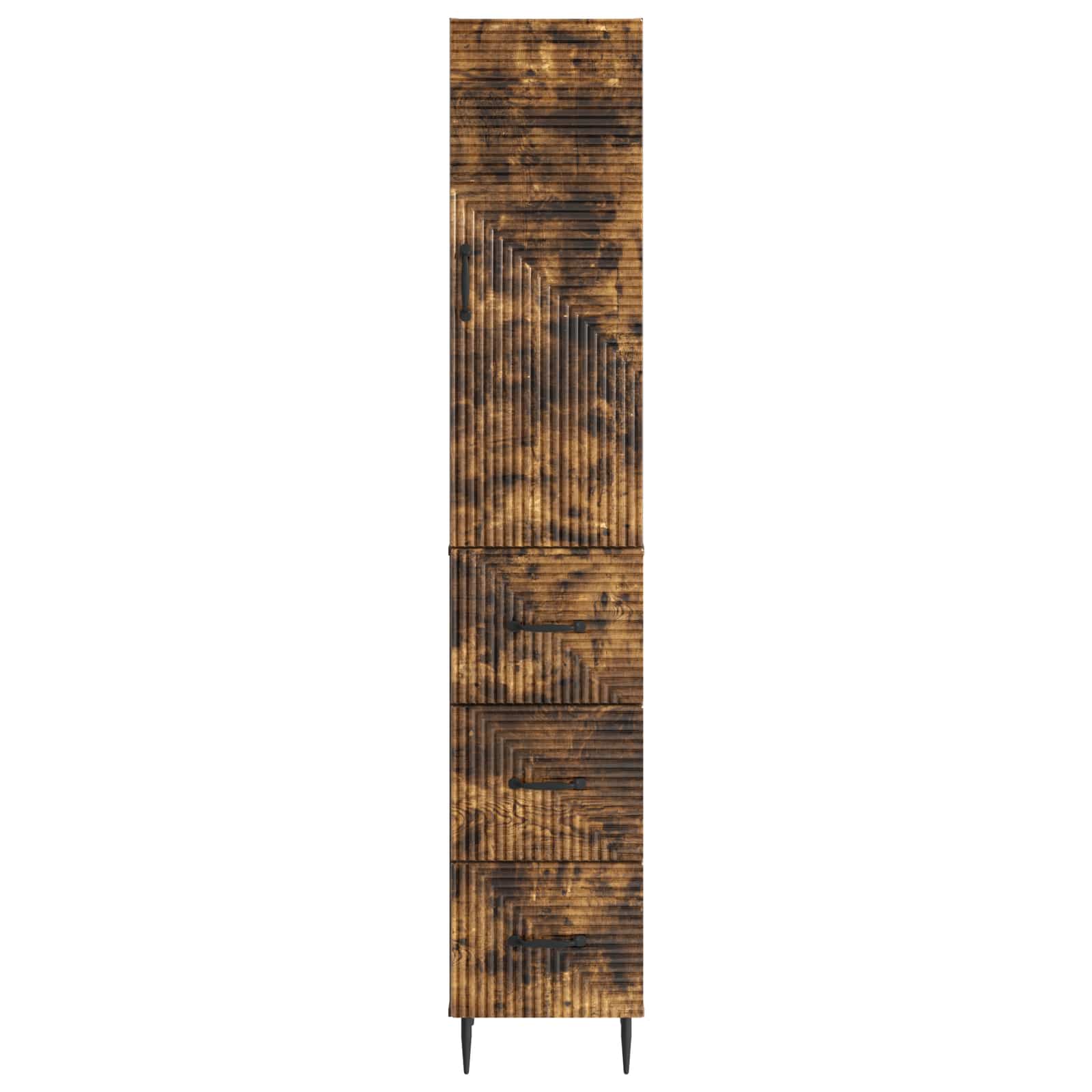 Σέτ Ντουλαπιών 2 pcs Καπνισμένο Ξύλο Δρυός 33 x 34,5 x 90 εκ - Pakobazaar