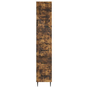 Σέτ Ντουλαπιών 2 pcs Καπνισμένο Ξύλο Δρυός 33 x 34,5 x 90 εκ - Pakobazaar