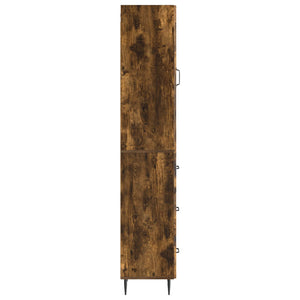 Σέτ Ντουλαπιών 2 pcs Καπνισμένο Ξύλο Δρυός 33 x 34,5 x 90 εκ - Pakobazaar