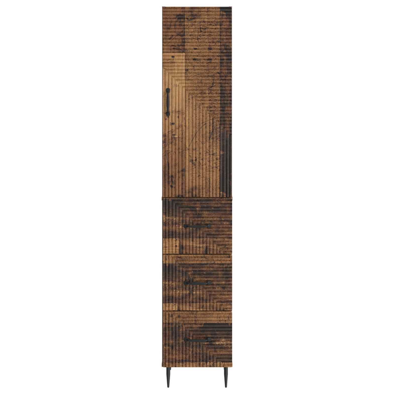 Σέτ Ντουλαπιών 2 pcs Παλαιωμένο ξύλο 33 x 34,5 x 90 εκ - Pakobazaar