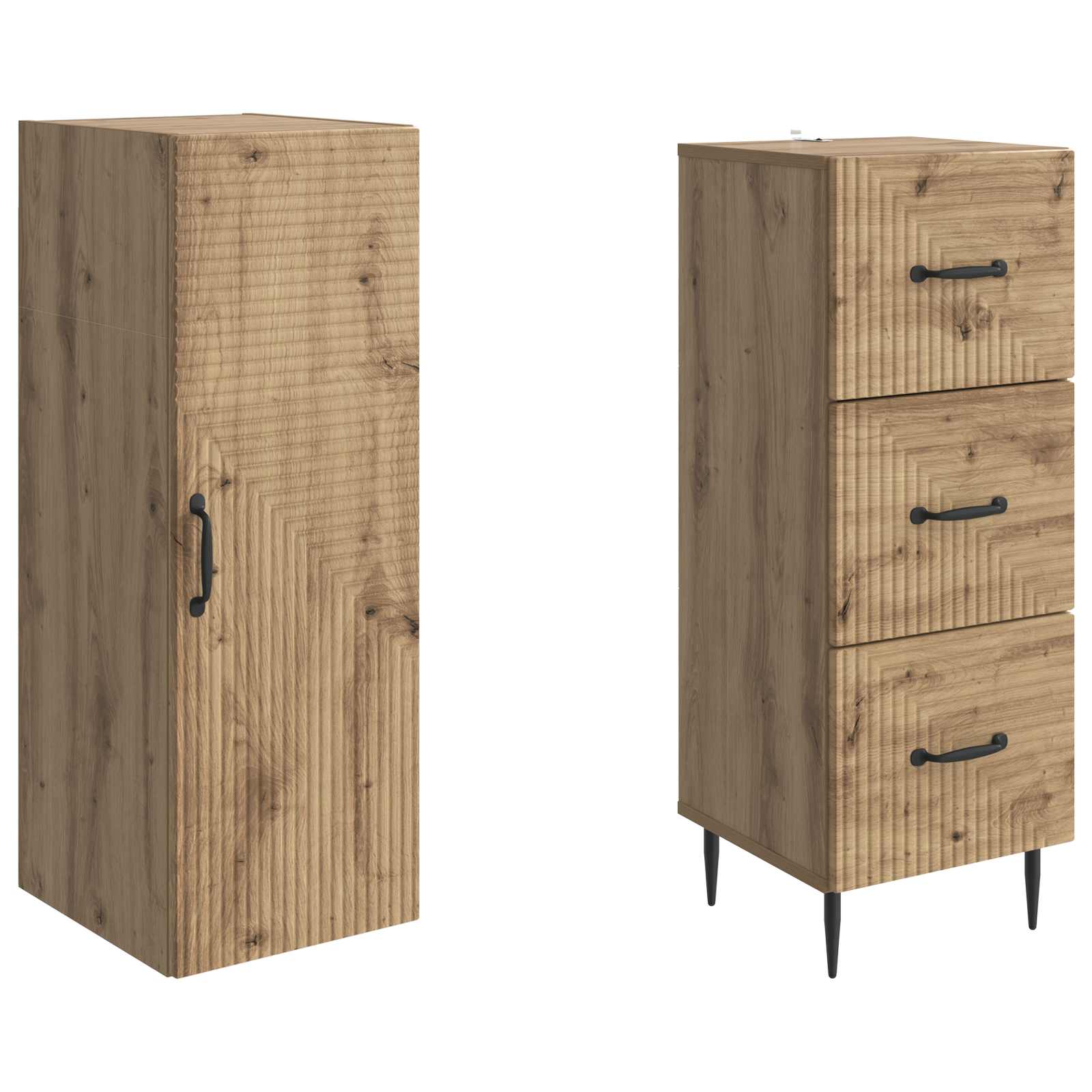 Σέτ Ντουλαπιών 2 pcs Artisan Δρυς 33 x 34,5 x 90 εκ - Pakobazaar