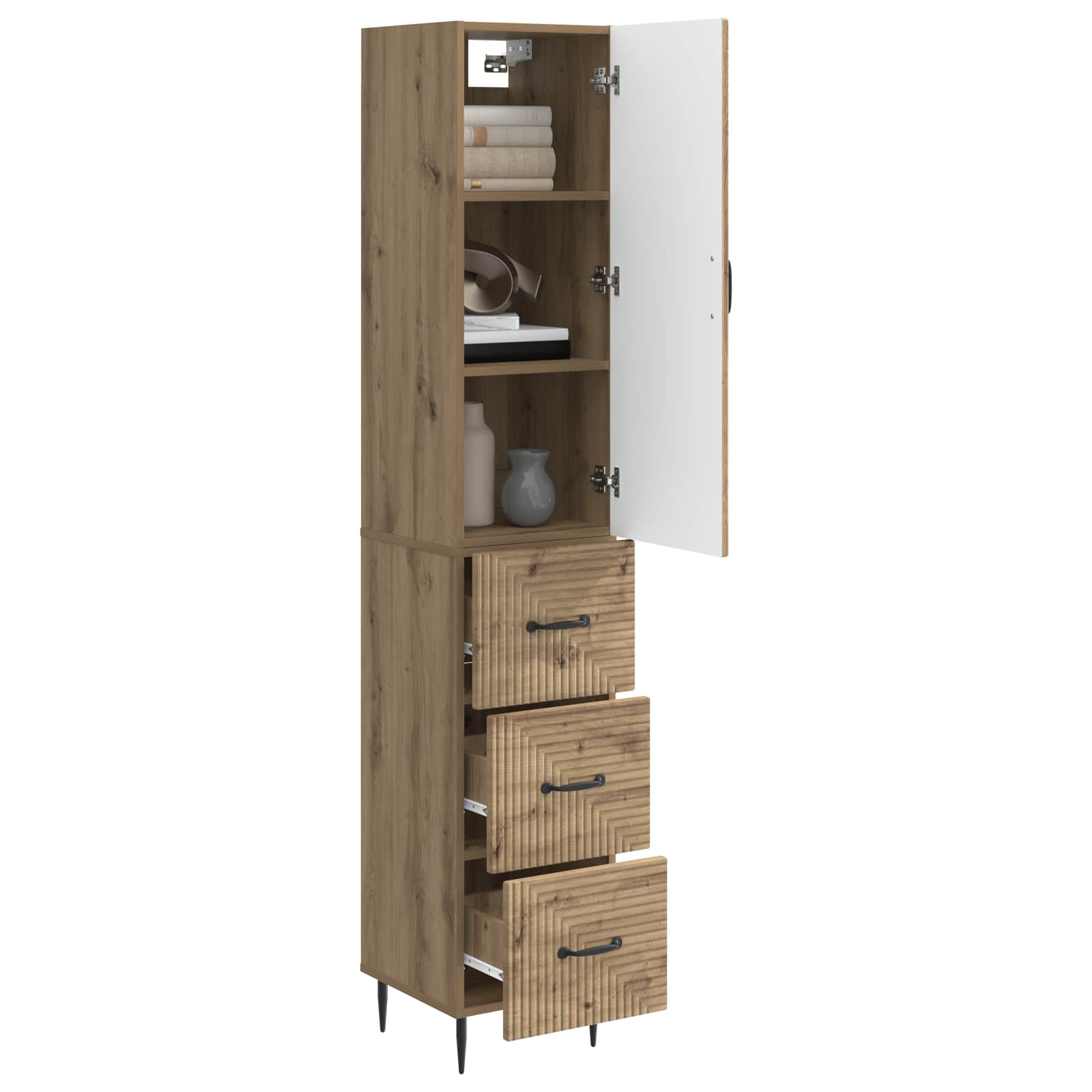 Σέτ Ντουλαπιών 2 pcs Artisan Δρυς 33 x 34,5 x 90 εκ - Pakobazaar