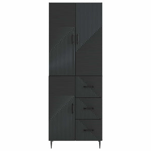 Σέτ Ντουλαπιών 2 pcs Μαύρο 66 x 34,5 x 89,5 εκ - Pakobazaar
