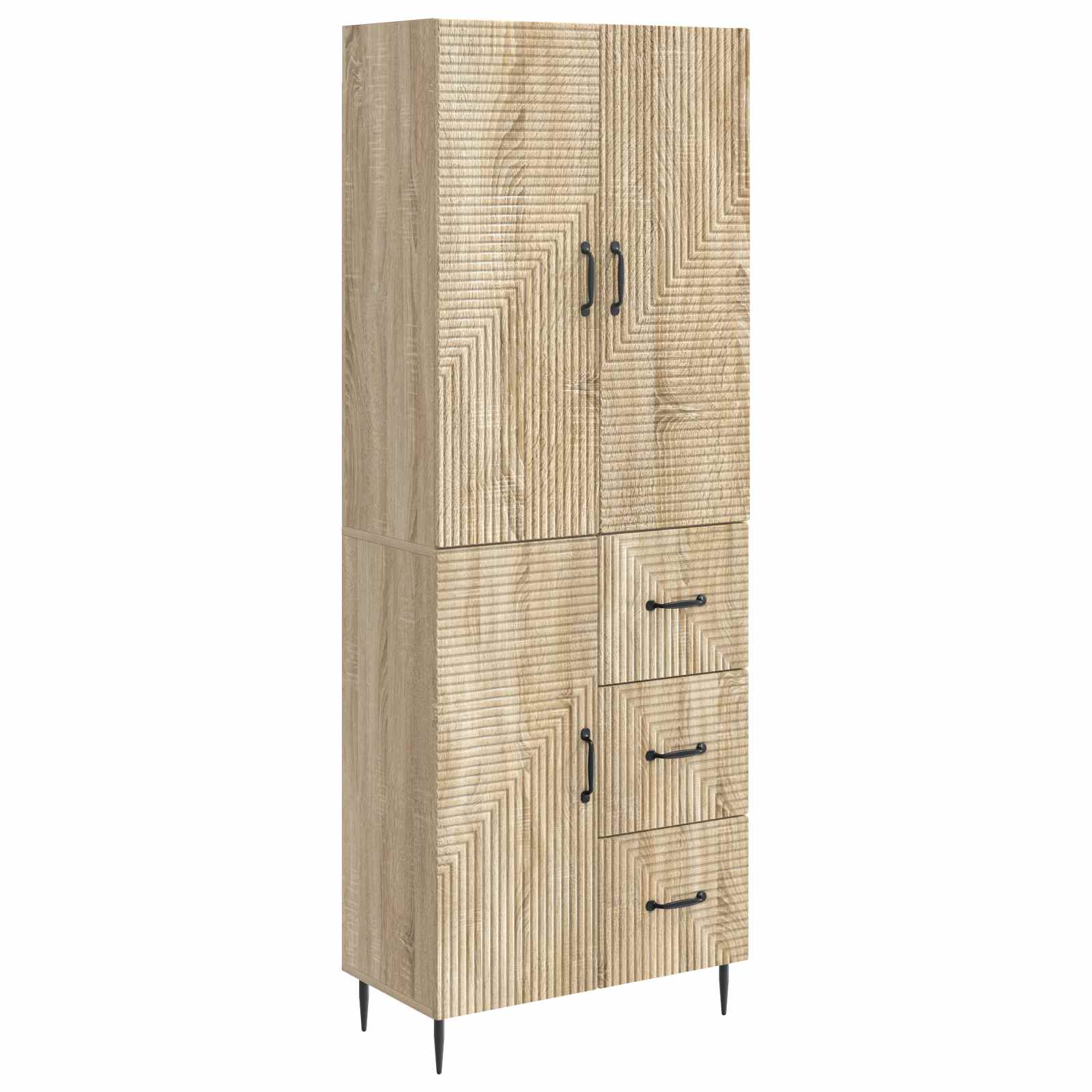 Σέτ Ντουλαπιών 2 pcs Sonoma Δρυς 66 x 34,5 x 89,5 εκ - Pakobazaar