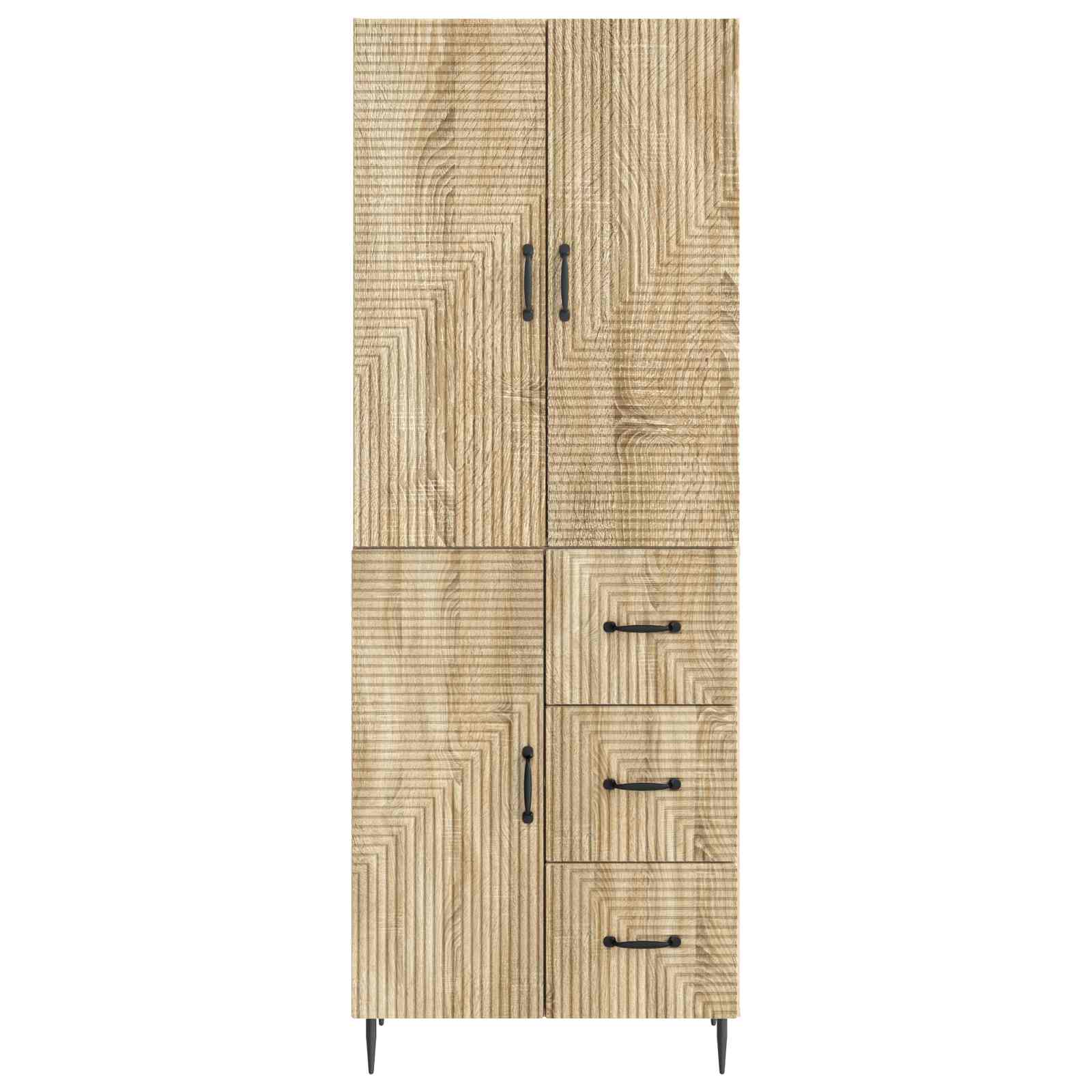Σέτ Ντουλαπιών 2 pcs Sonoma Δρυς 66 x 34,5 x 89,5 εκ - Pakobazaar