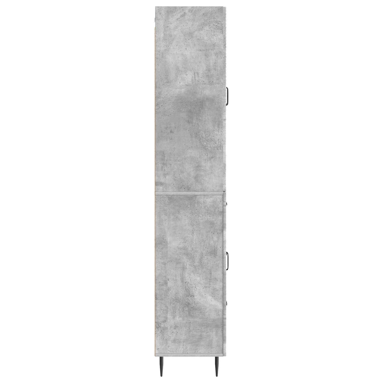 Σέτ Ντουλαπιών 2 pcs Γκρι Σκυροδέματος 66 x 34,5 x 89,5 εκ - Pakobazaar