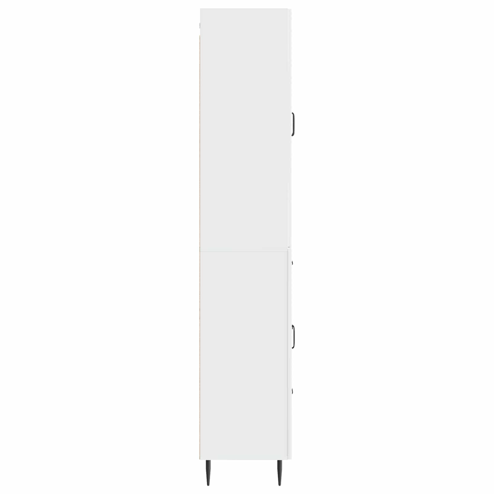 Σέτ Ντουλαπιών 2 pcs Γυαλιστερό Λευκό 66 x 34,5 x 89,5 εκ - Pakobazaar