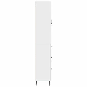 Σέτ Ντουλαπιών 2 pcs Γυαλιστερό Λευκό 66 x 34,5 x 89,5 εκ - Pakobazaar