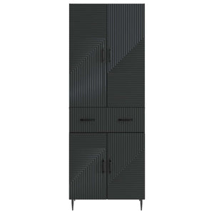 Σέτ Ντουλαπιών 2 pcs Μαύρο 66 x 34,5 x 89,5 εκ - Pakobazaar