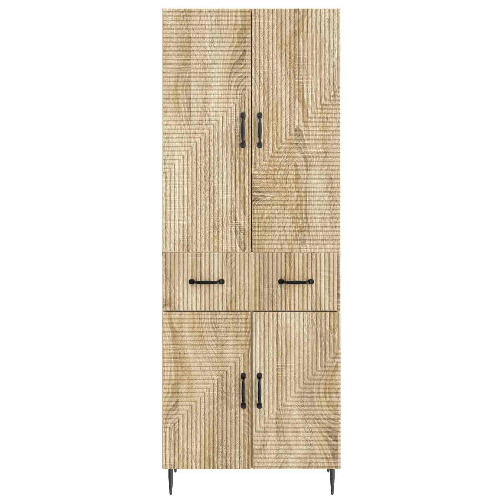 Σέτ Ντουλαπιών 2 pcs Sonoma Δρυς 66 x 34,5 x 89,5 εκ - Pakobazaar