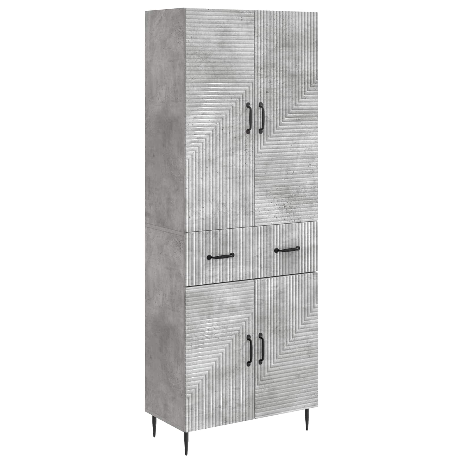 Σέτ Ντουλαπιών 2 pcs Γκρι Σκυροδέματος 66 x 34,5 x 89,5 εκ - Pakobazaar
