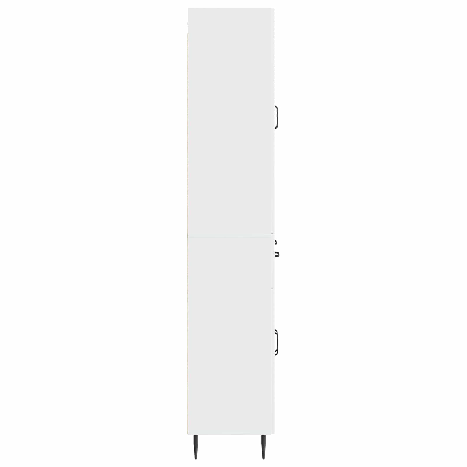 Σέτ Ντουλαπιών 2 pcs Γυαλιστερό Λευκό 66 x 34,5 x 89,5 εκ - Pakobazaar