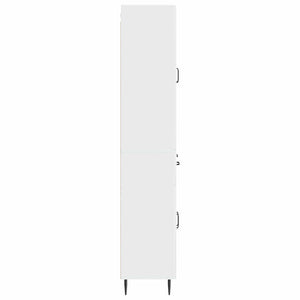 Σέτ Ντουλαπιών 2 pcs Γυαλιστερό Λευκό 66 x 34,5 x 89,5 εκ - Pakobazaar