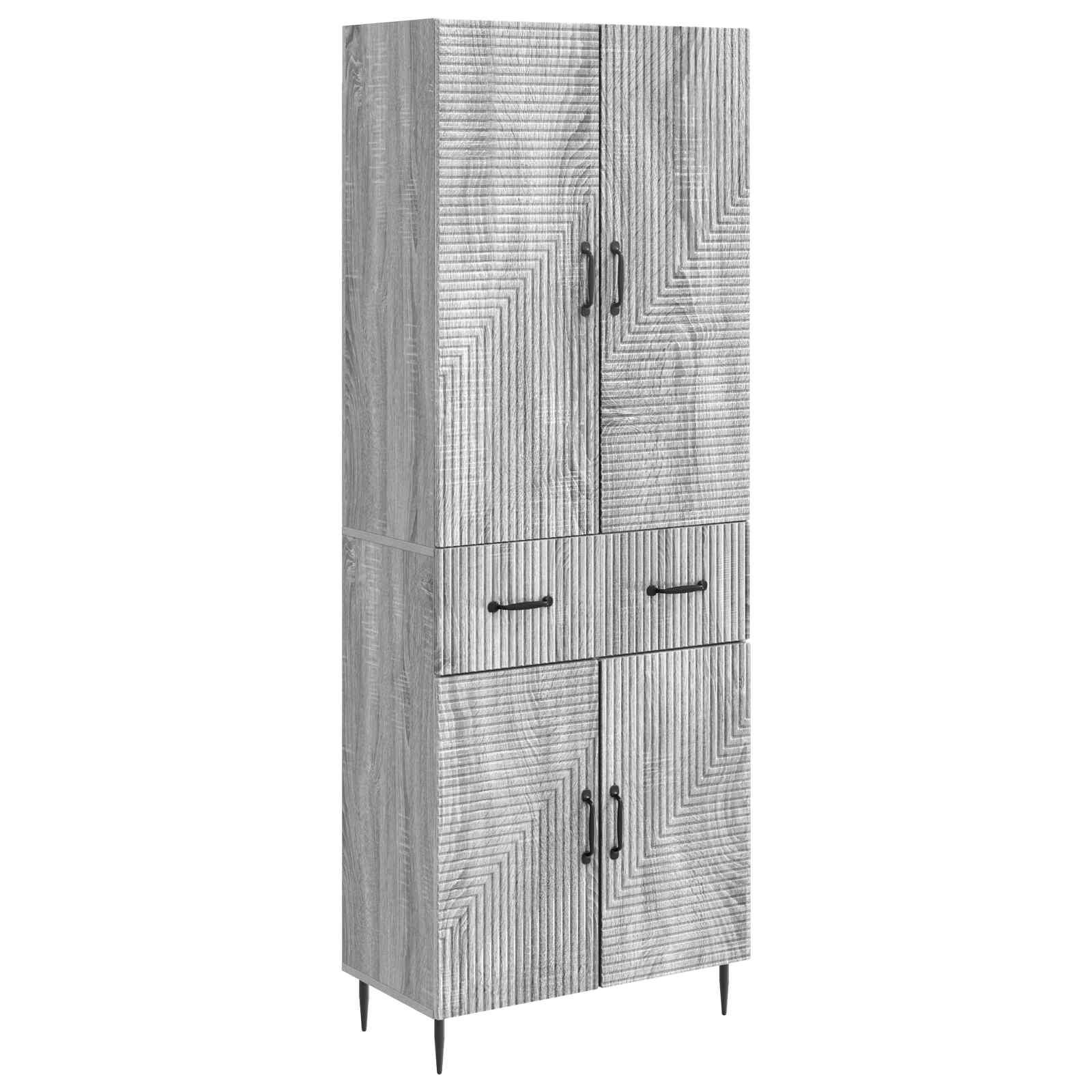 Σέτ Ντουλαπιών 2 pcs Γκρι Sonoma 66 x 34,5 x 89,5 εκ - Pakobazaar