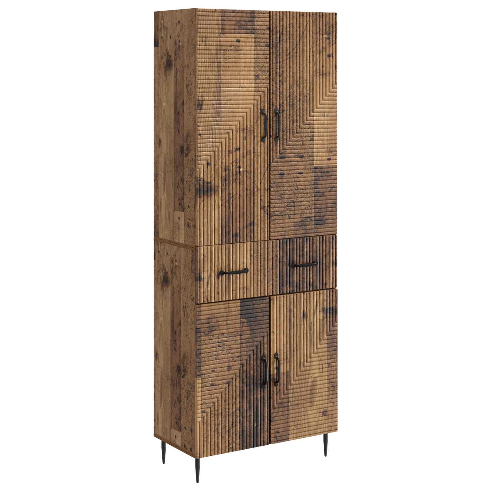 Σέτ Ντουλαπιών 2 pcs Παλαιωμένο ξύλο 66 x 34,5 x 89,5 εκ - Pakobazaar