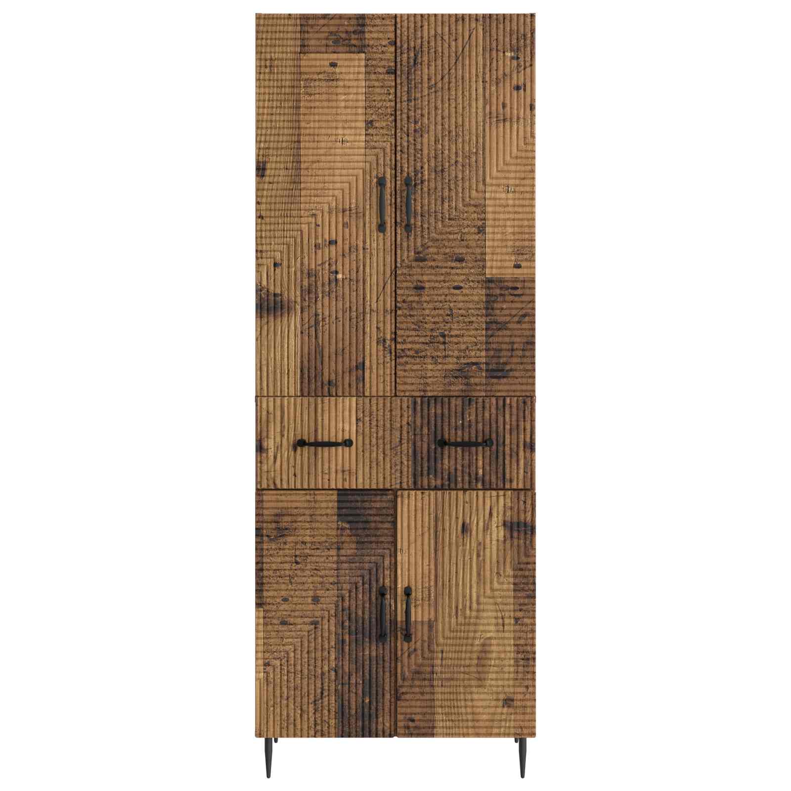 Σέτ Ντουλαπιών 2 pcs Παλαιωμένο ξύλο 66 x 34,5 x 89,5 εκ - Pakobazaar