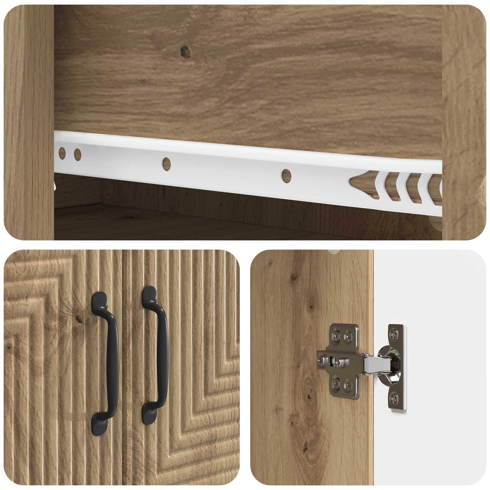 Σέτ Ντουλαπιών 2 pcs Artisan Δρυς 66 x 34,5 x 89,5 εκ - Pakobazaar