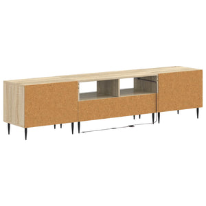 3 Τεμάχια LED Τηλεοπτική Ντουλάπα Sonoma Δρυς - Pakobazaar