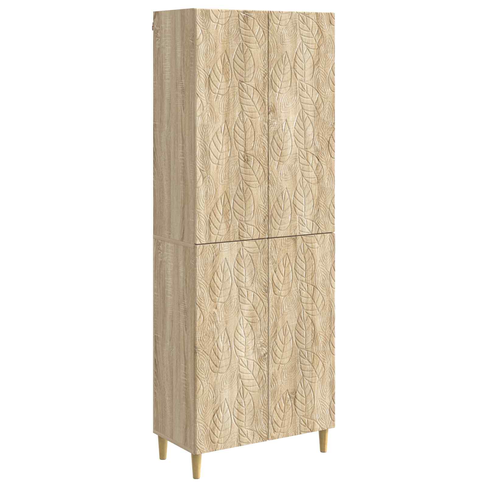 Σέτ Ντουλαπιών 2 pcs Sonoma Δρυς Επεξεργασμένο Ξύλο - Pakobazaar