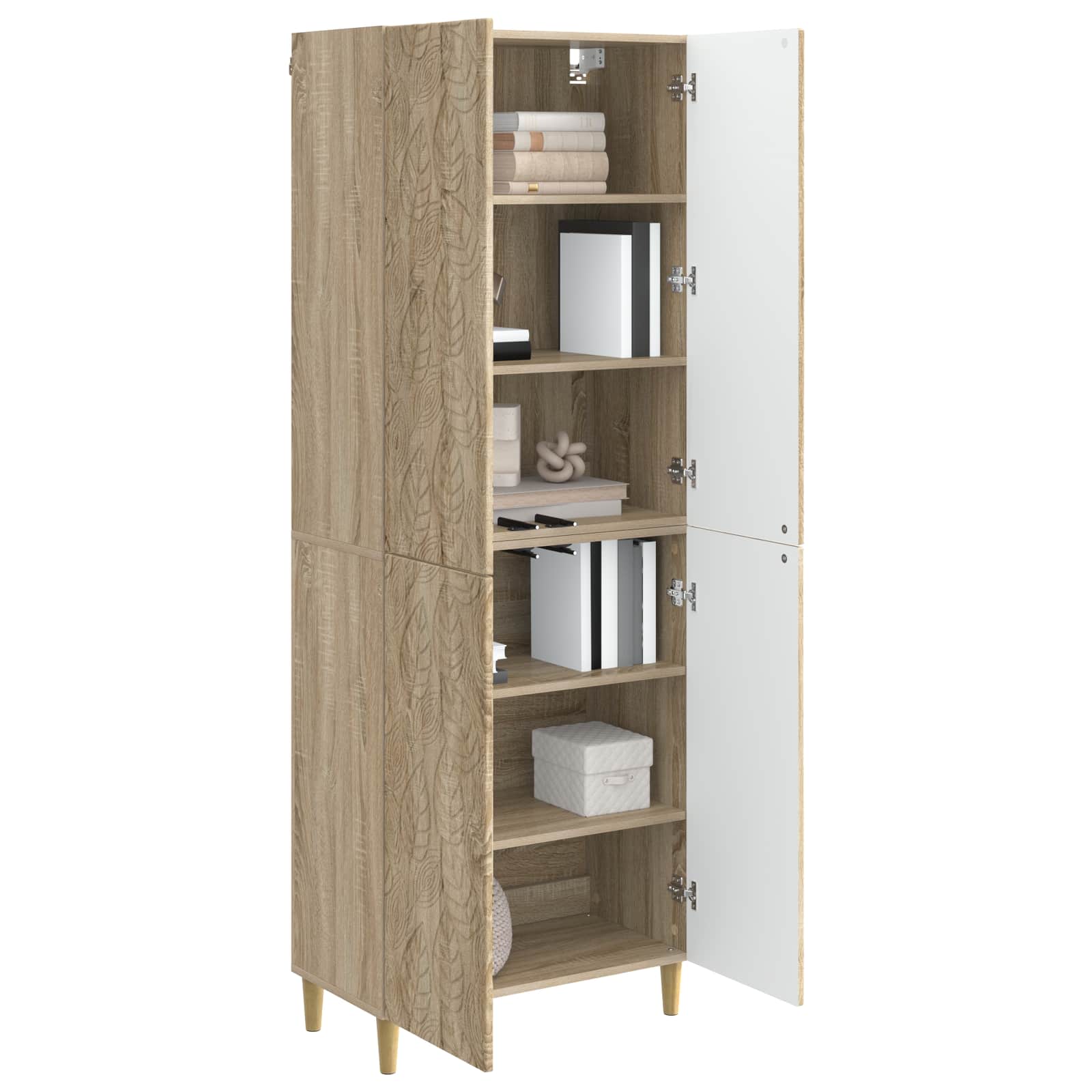 Σέτ Ντουλαπιών 2 pcs Sonoma Δρυς Επεξεργασμένο Ξύλο - Pakobazaar