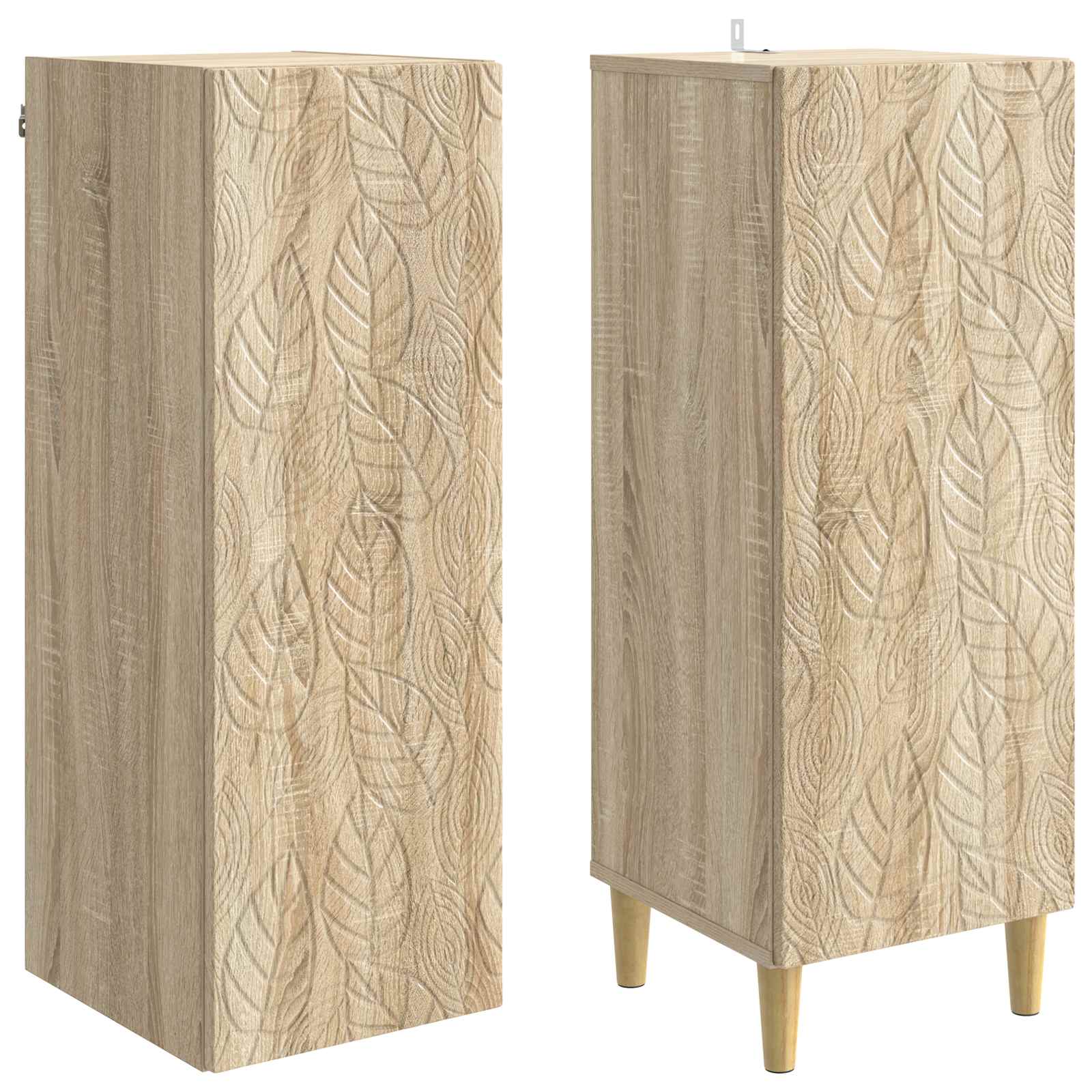 Σέτ Ντουλαπιών 2 pcs Sonoma Δρυς Επεξεργασμένο Ξύλο - Pakobazaar