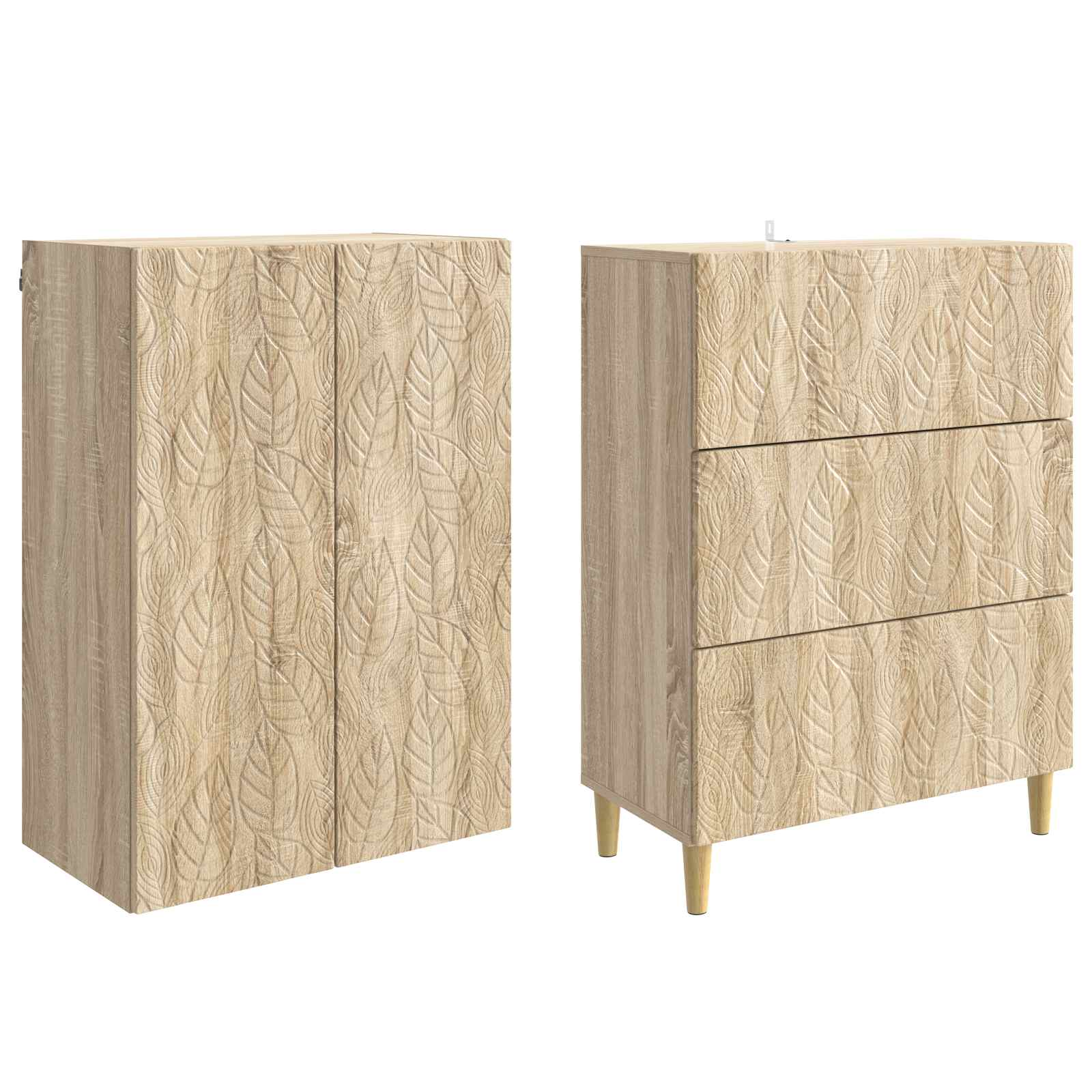 Σέτ Ντουλαπιών 2 pcs Sonoma Δρυς 66 x 34,5 x 90 εκ - Pakobazaar