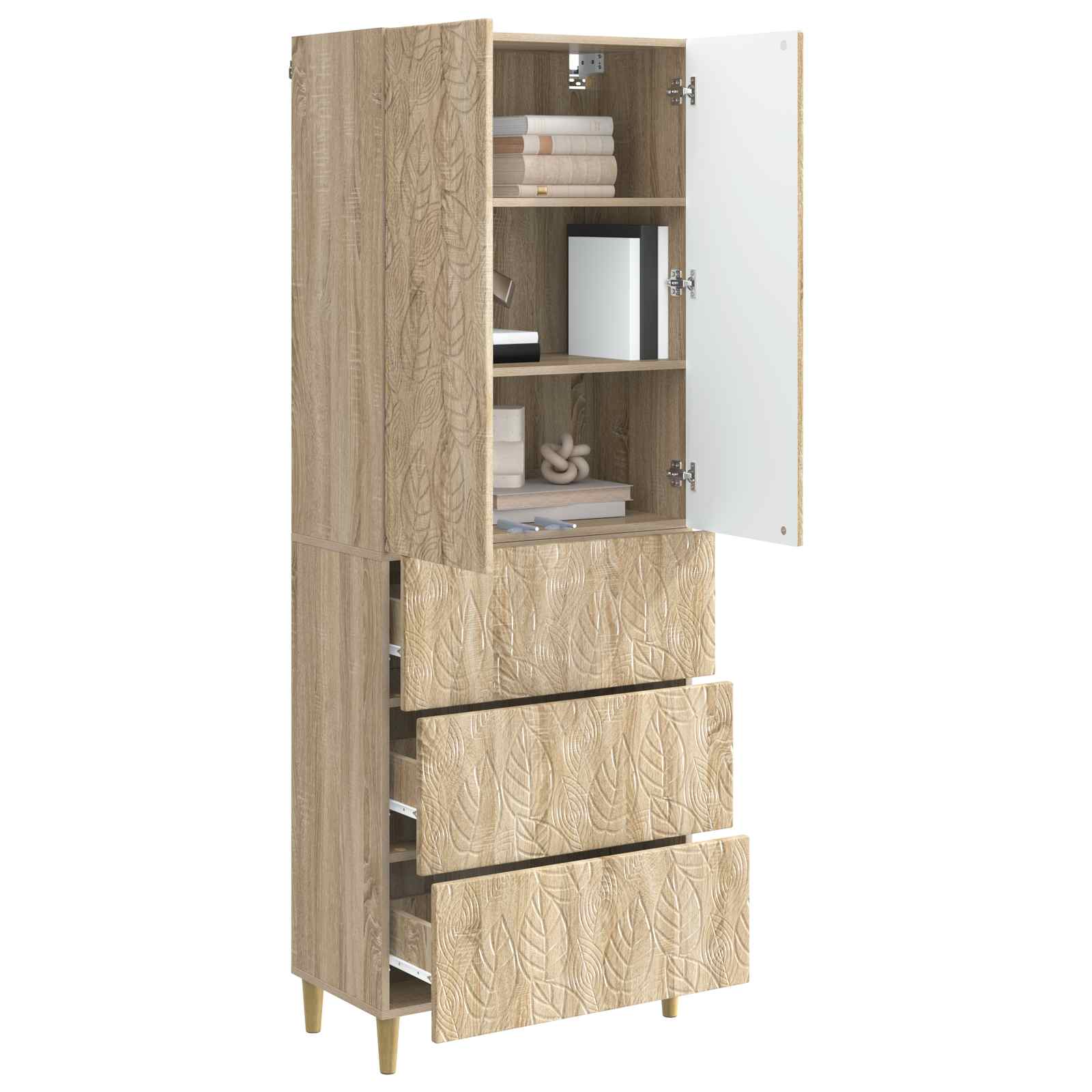 Σέτ Ντουλαπιών 2 pcs Sonoma Δρυς 66 x 34,5 x 90 εκ - Pakobazaar