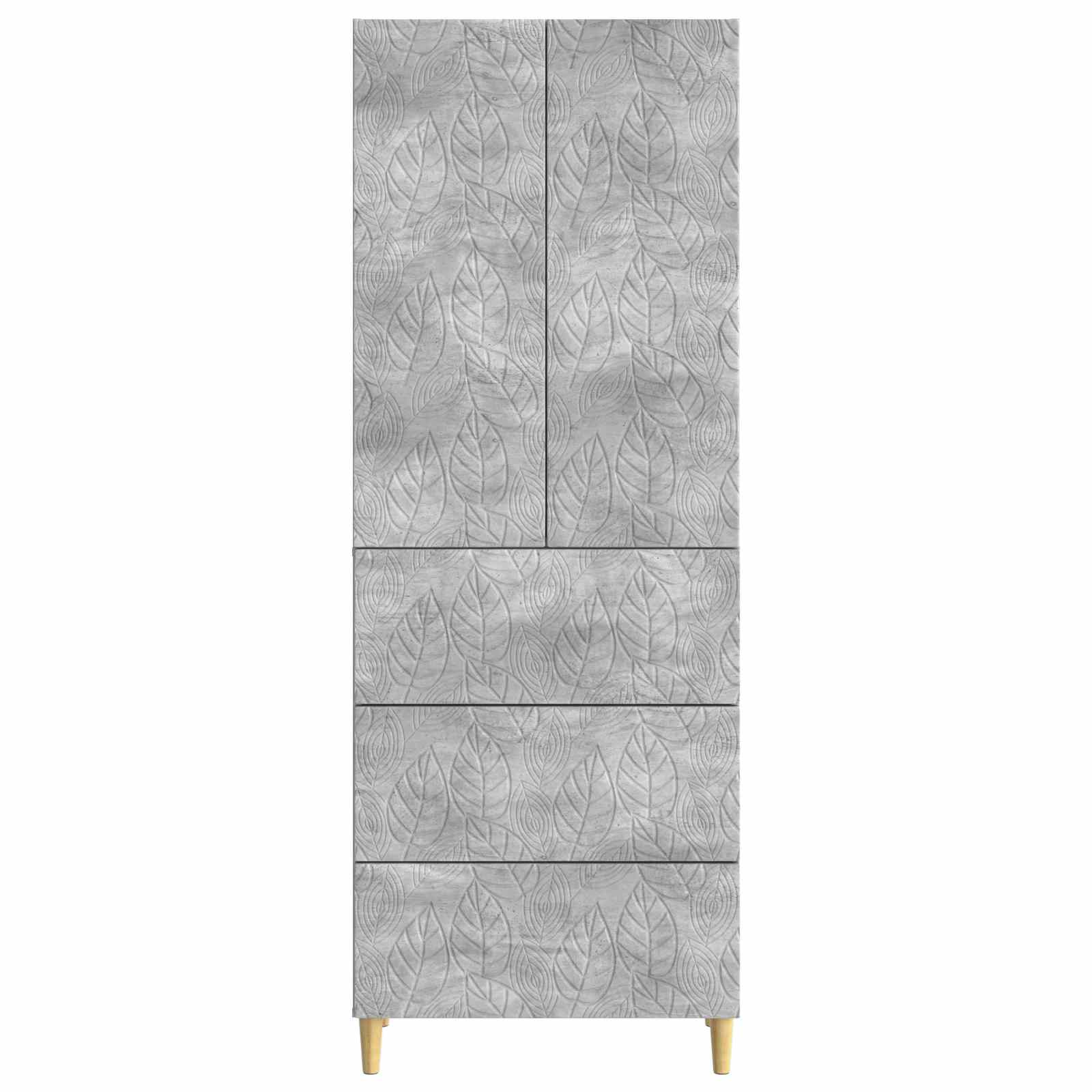 Σέτ Ντουλαπιών 2 pcs Γκρι Σκυροδέματος 66 x 34,5 x 90 εκ - Pakobazaar