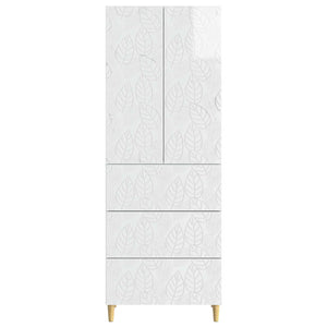 Σέτ Ντουλαπιών 2 pcs Γυαλιστερό Λευκό 66 x 34,5 x 90 εκ - Pakobazaar