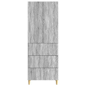 Σέτ Ντουλαπιών 2 pcs Γκρι Sonoma 66 x 34,5 x 90 εκ - Pakobazaar
