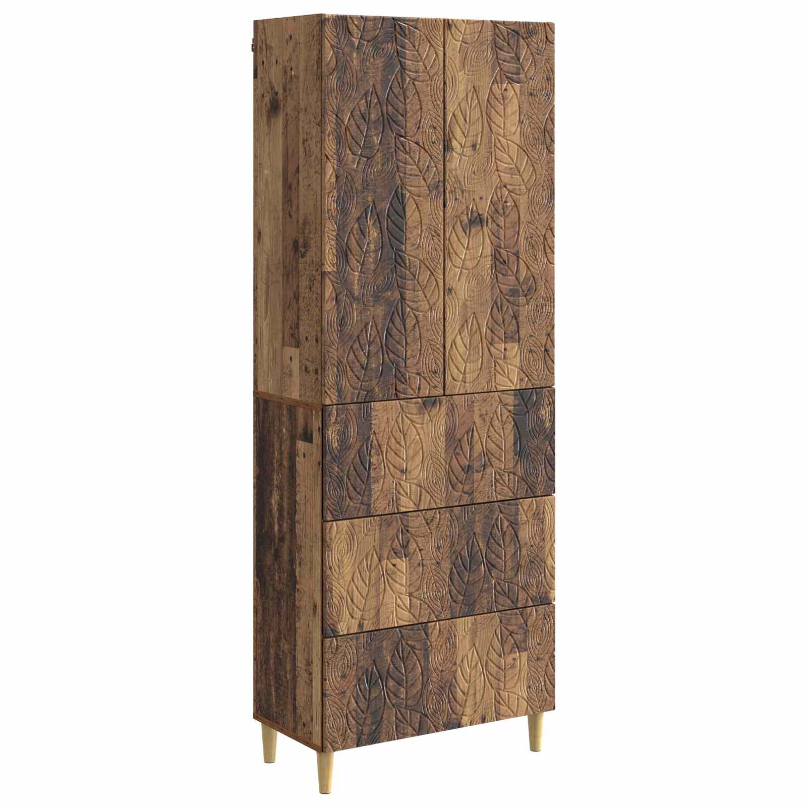 Σέτ Ντουλαπιών 2 pcs Παλαιωμένο ξύλο 66 x 34,5 x 90 εκ - Pakobazaar
