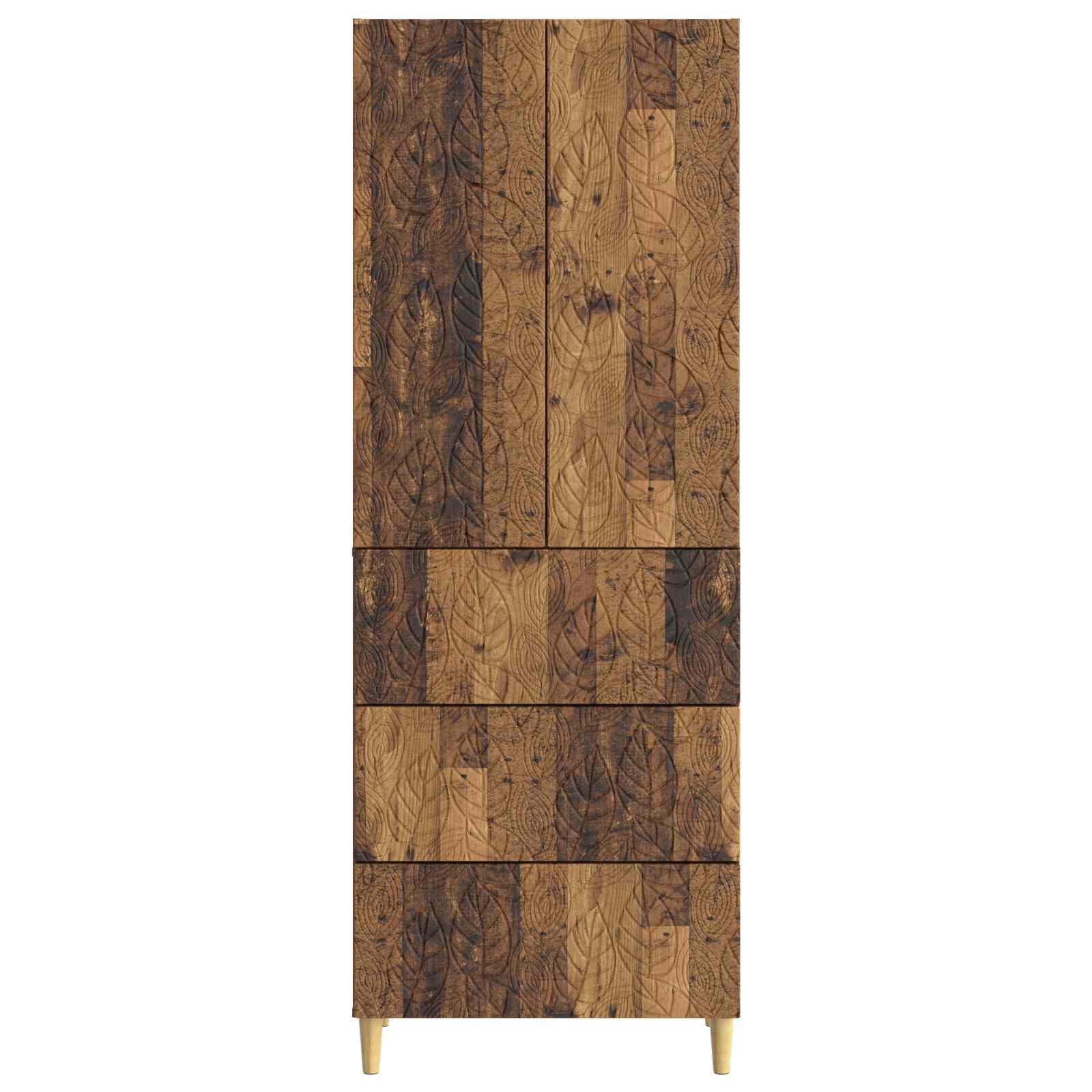 Σέτ Ντουλαπιών 2 pcs Παλαιωμένο ξύλο 66 x 34,5 x 90 εκ - Pakobazaar