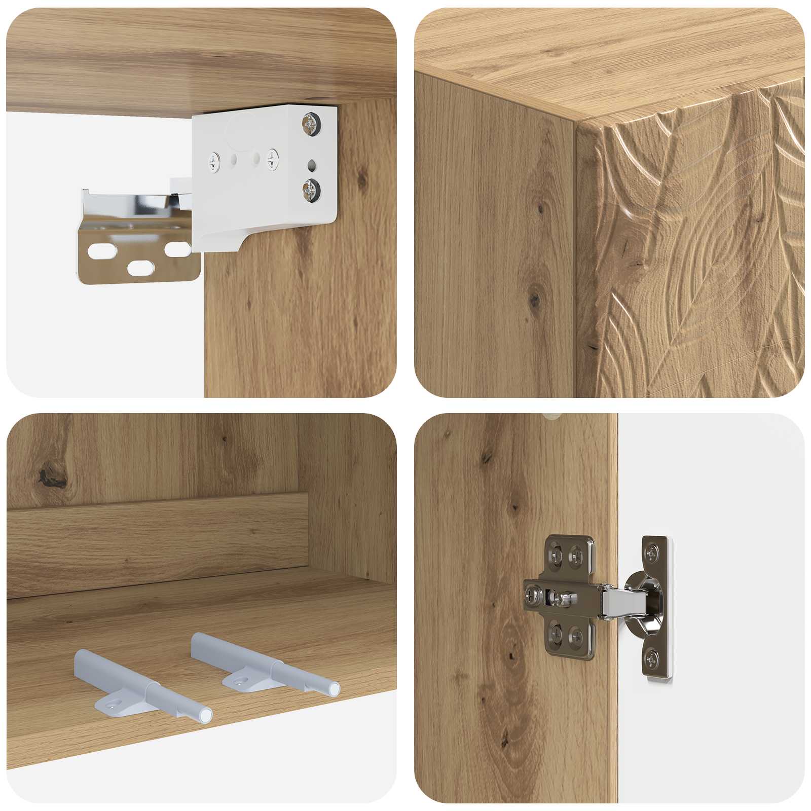 Σέτ Ντουλαπιών 2 pcs Artisan Δρυς 66 x 34,5 x 90 εκ - Pakobazaar