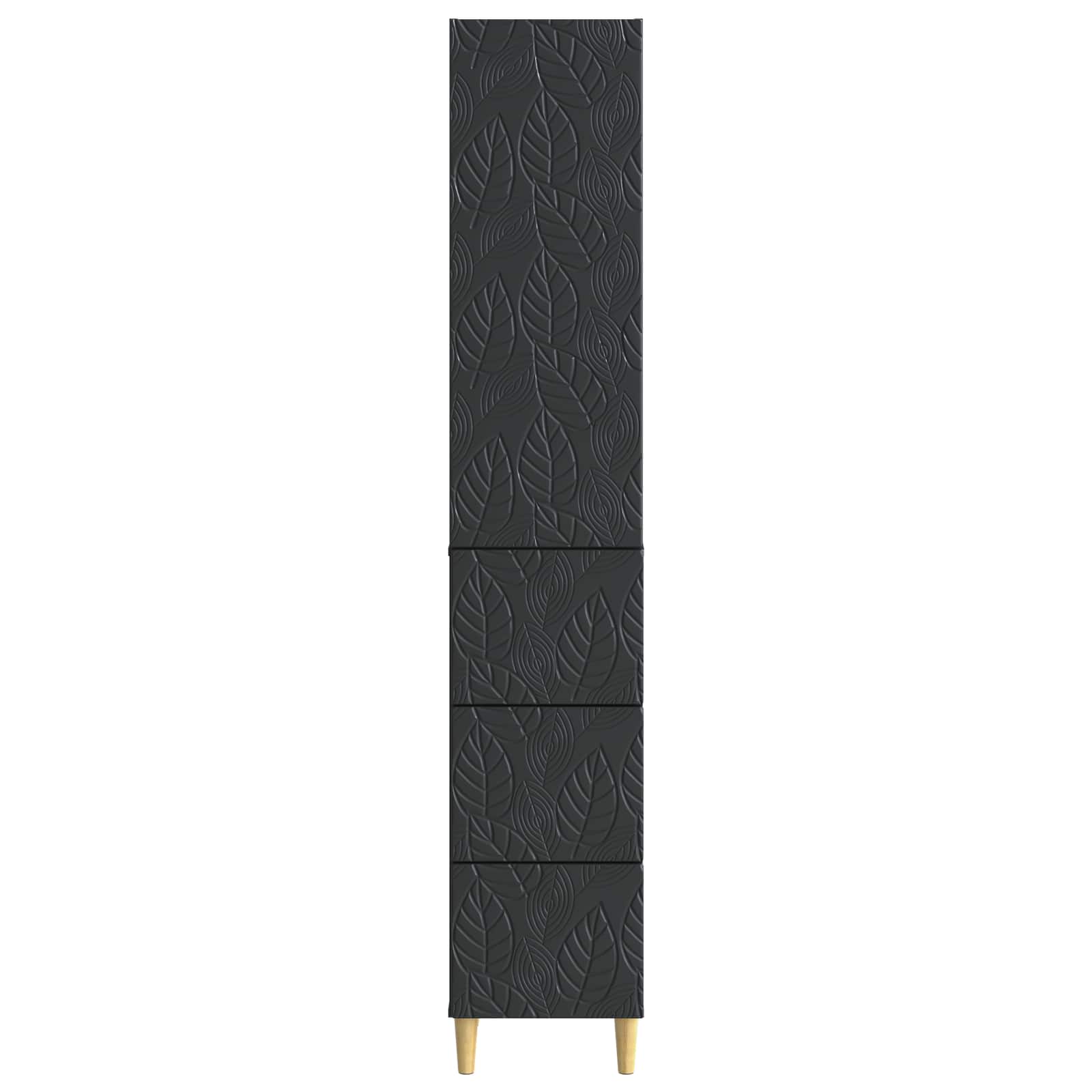 Σέτ Ντουλαπιών 2 pcs Μαύρο 33 x 34,5 x 90 εκ Επεξεργασμένο Ξύλο - Pakobazaar