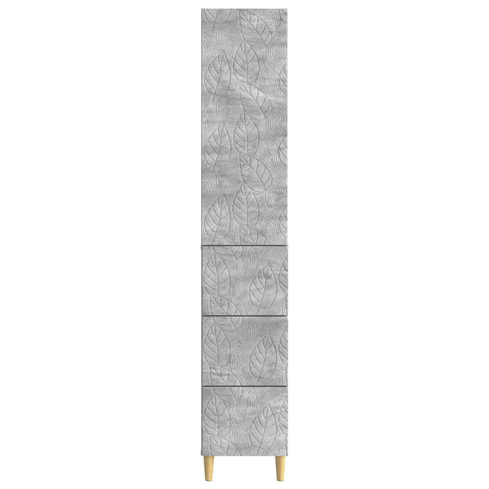 Σέτ Ντουλαπιών 2 pcs Γκρι Σκυροδέματος 33 x 34,5 x 90 εκ - Pakobazaar