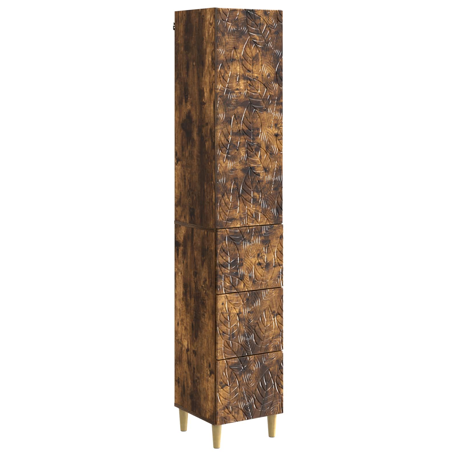 Σέτ Ντουλαπιών 2 pcs Καπνισμένο Ξύλο Δρυός 33 x 34,5 x 90 εκ - Pakobazaar