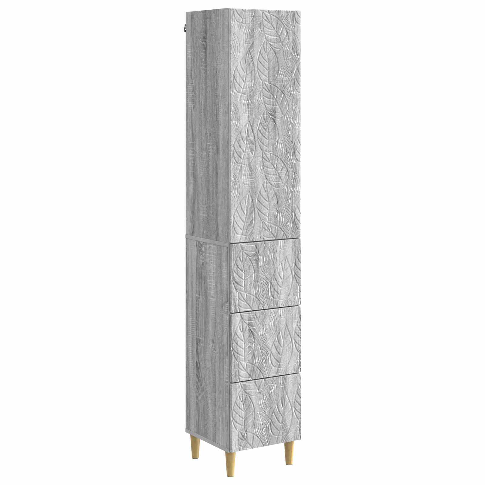 Σέτ Ντουλαπιών 2 pcs Γκρι Sonoma 33 x 34,5 x 90 εκ - Pakobazaar
