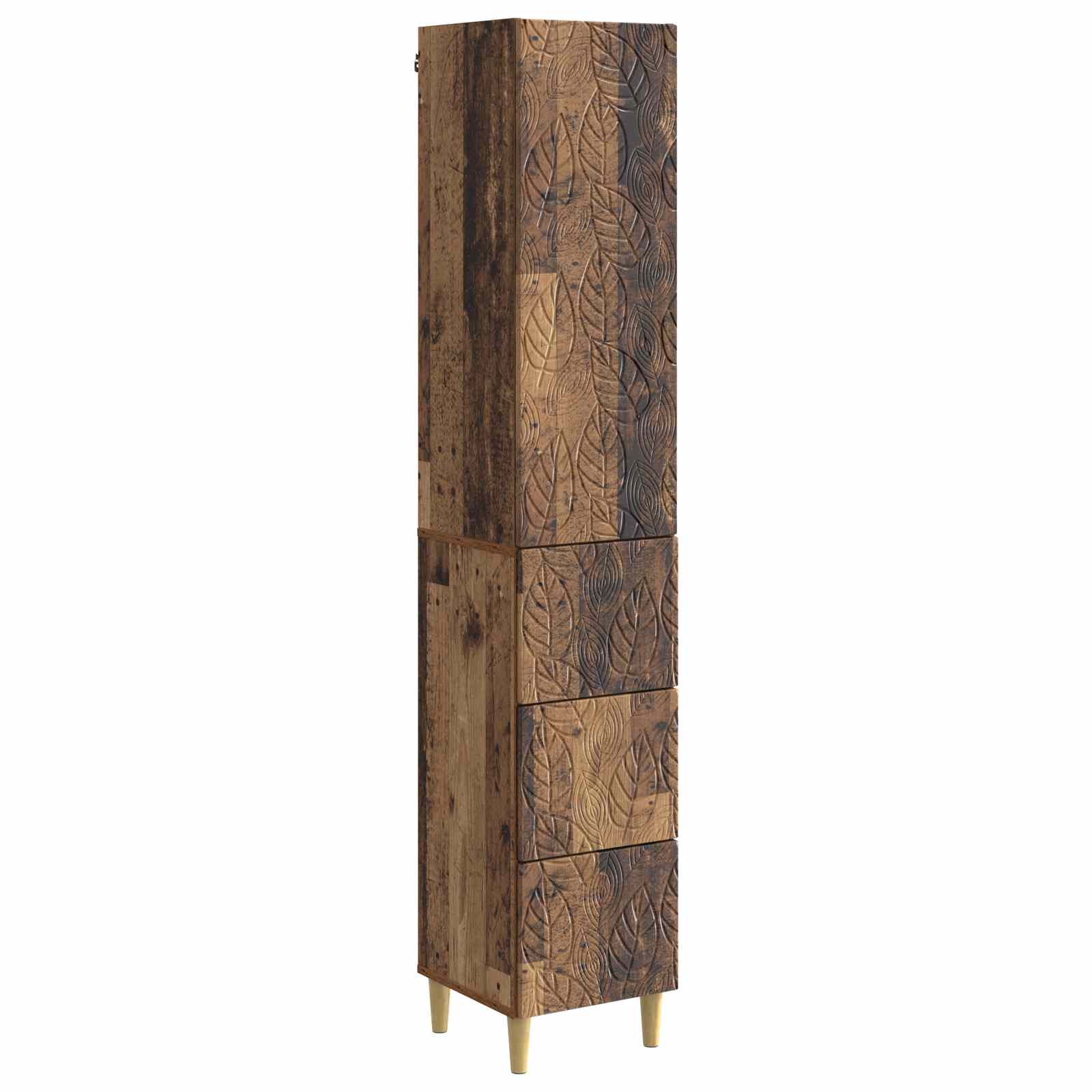 Σέτ Ντουλαπιών 2 pcs Παλαιωμένο ξύλο 33 x 34,5 x 90 εκ - Pakobazaar