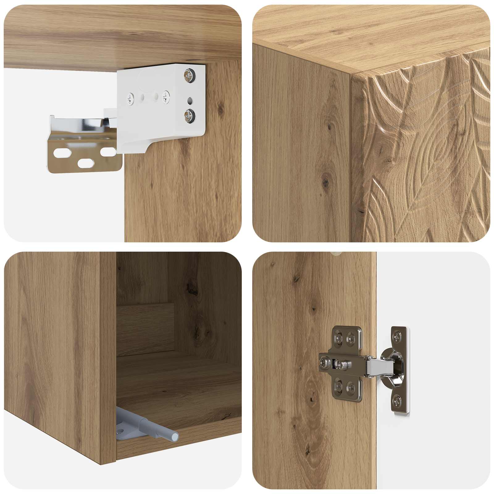 Σέτ Ντουλαπιών 2 pcs Artisan Δρυς 33 x 34,5 x 90 εκ - Pakobazaar