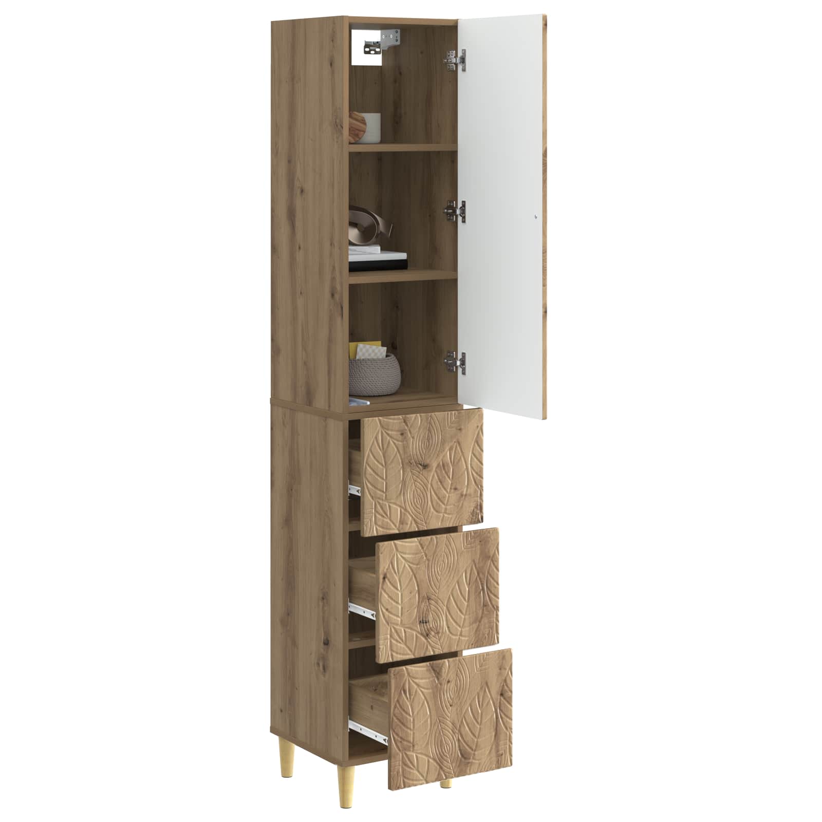 Σέτ Ντουλαπιών 2 pcs Artisan Δρυς 33 x 34,5 x 90 εκ - Pakobazaar