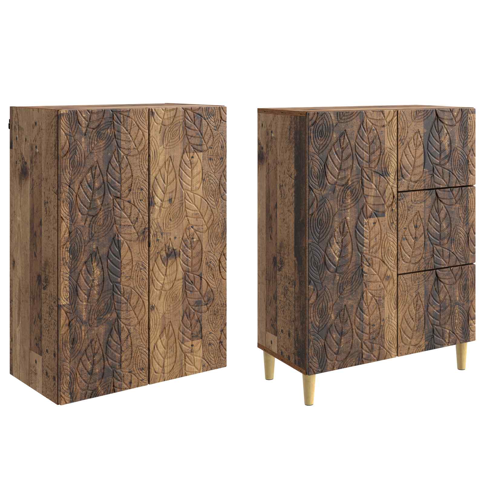 2 pcs Παλαιωμένο ξύλο - Pakobazaar