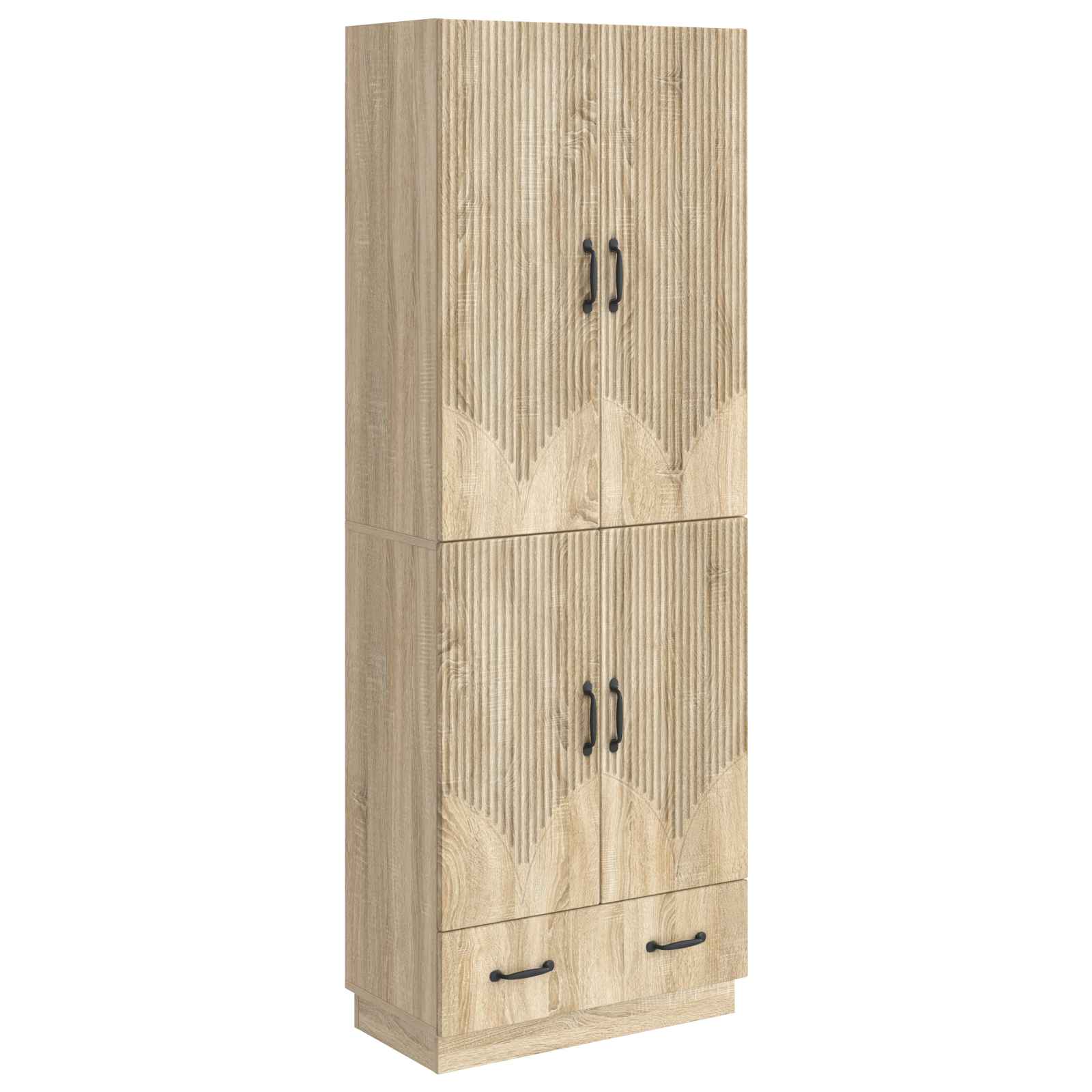 Σέτ Ντουλαπιών 2 pcs Sonoma Δρυς Επεξεργασμένο Ξύλο - Pakobazaar