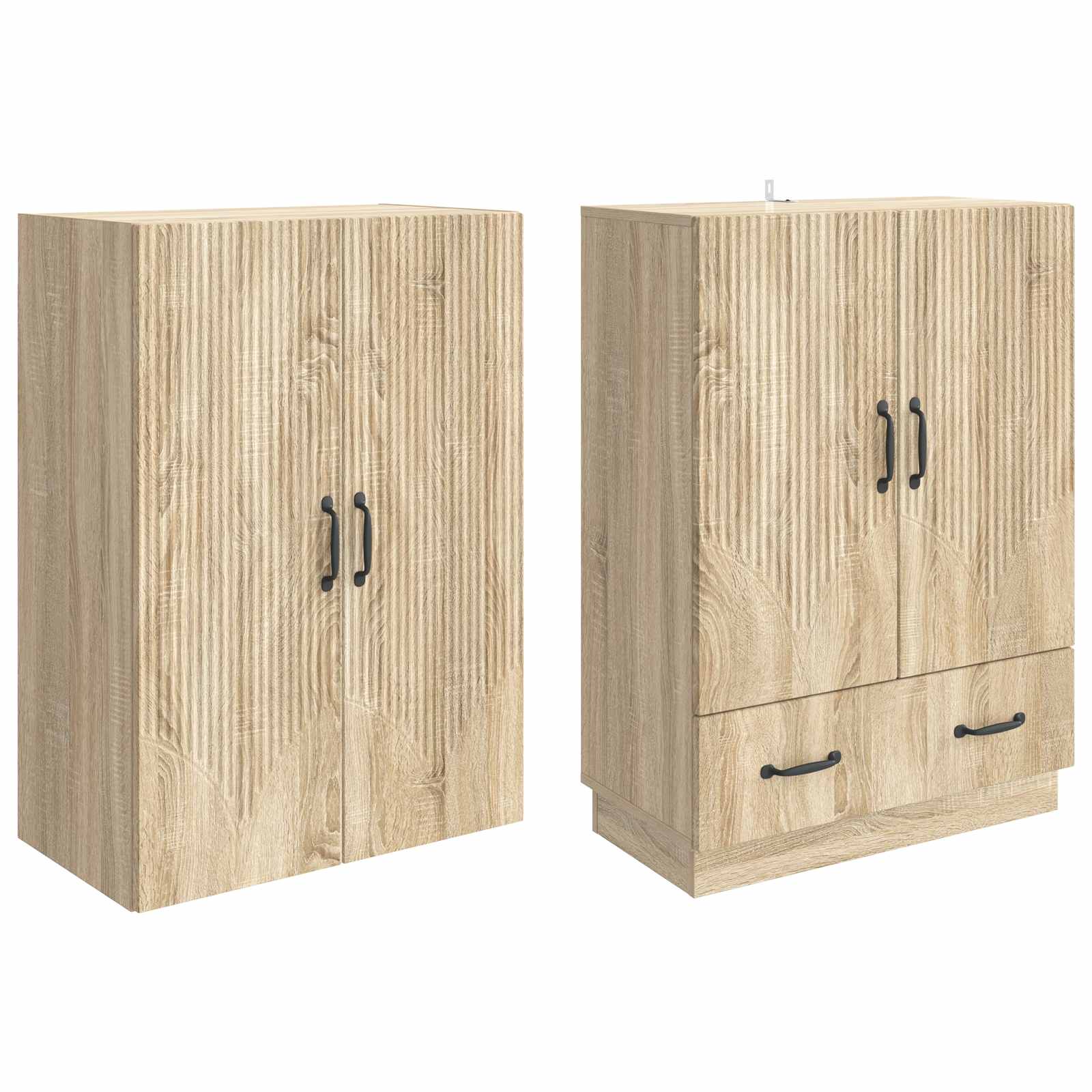 Σέτ Ντουλαπιών 2 pcs Sonoma Δρυς Επεξεργασμένο Ξύλο - Pakobazaar